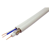 3C-2V+2x0.5 мм2 75 Ом, кабель комбинированный, белый , 200 м