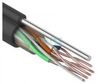 UTP 5E 4х2хAWG24 кабель наружный с тросом медь
