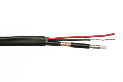 3C-2V+2x0.5 мм2 75 Ом, кабель комбинированный ,  Outdoor, 200 м