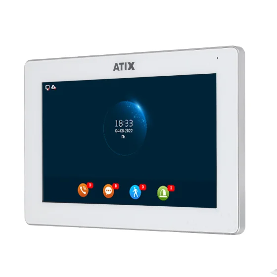 AT-I-M722F/IW White Цветной WIFI домофон FHD с IPS сенсорным экраном 7 дюймов