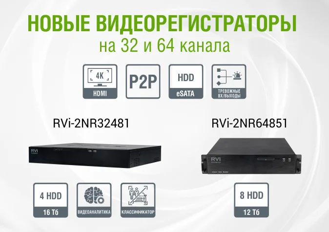 фото Новые видеорегистраторы на 32 и 64 канала фото Новые видеорегистраторы на 32 и 64 канала