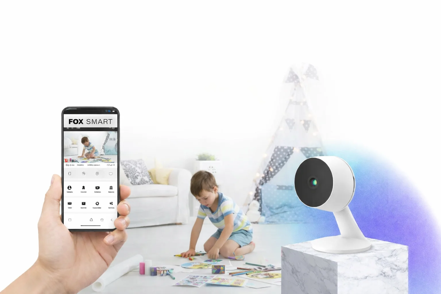 фото Wi-Fi IP-камера Fox FX-C3M (Лунь) — надёжное видеонаблюдение внутри помещений