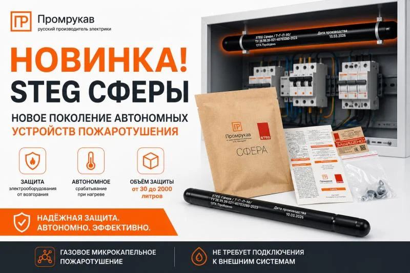 фото Компания Промрукав расширяет  ассортимент автономных устройств пожаротушения STEG