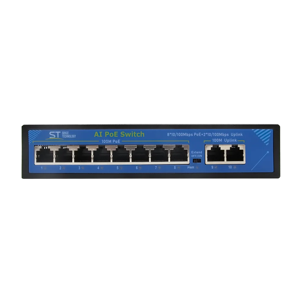 ST-S85POE (2M/120W/А) PRO (версия 4) Switch POE 8-ми портовый POE