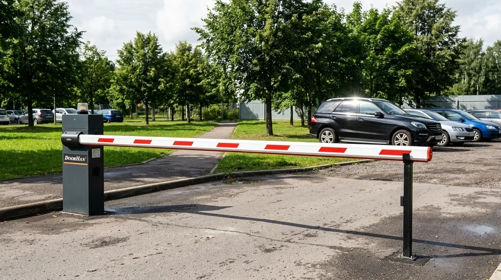 Установка шлагбаума на парковке