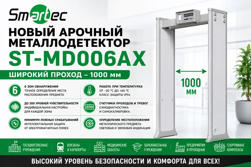 фото Компанией Smartec представлен арочный металлодетектор ST-MD006AX фото Компанией Smartec представлен арочный металлодетектор ST-MD006AX