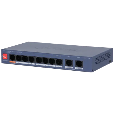 DH-CS4010-8ET2GT-60 Коммутатор сетевой 8 портовый гигабитный неуправляемый с РоЕ