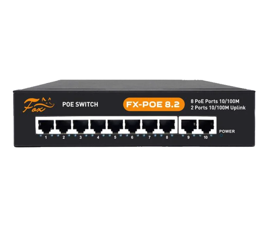 FX-POE8.2 Сетевой коммутатор 10 портов