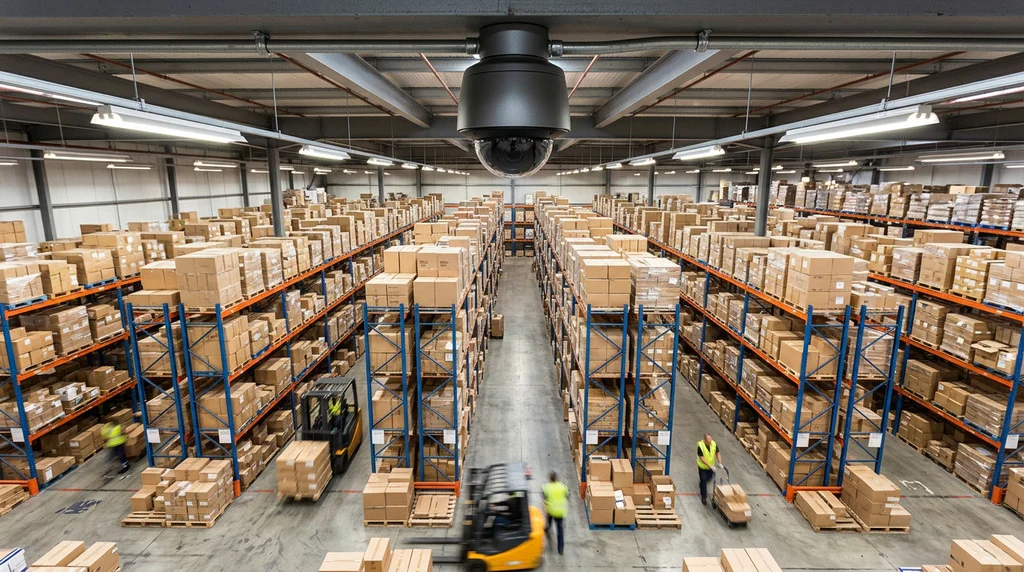 Установка видеонаблюдения для производств, складов и промышленных объектов