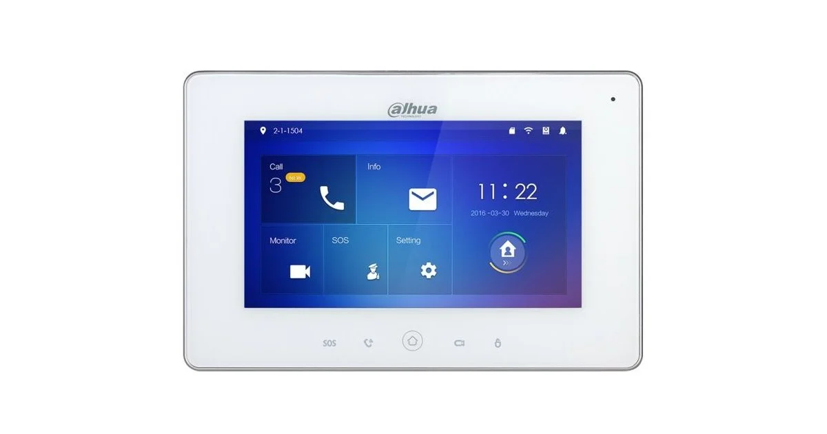 DHI-VTH5321GB-W Монитор видеодомофона IP 7-и дюймовый