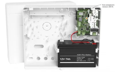Блок резервного питания импульсный 12V 5А в корпусе "Контакт" под АКБ 7 Ач