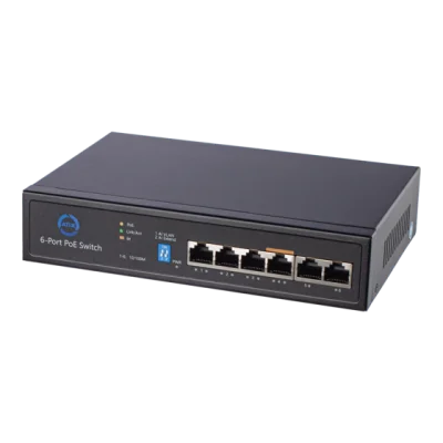 AT-NS-4P2-65 (3F) Неуправляемый РoЕ коммутатор на 6 портов Функция AI-PoE (watchdog) 4 порта 10/100B