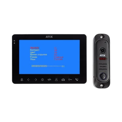 AT-I-K710C/T Black Комплект: видеодомофона СVBS и видеопанель СVBS