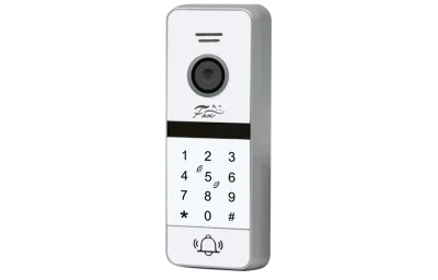 FX-CP49S СЕРЕБРО вызывная панель 4-х проводная:кодонаборная с контр-м и считывателем Mifare