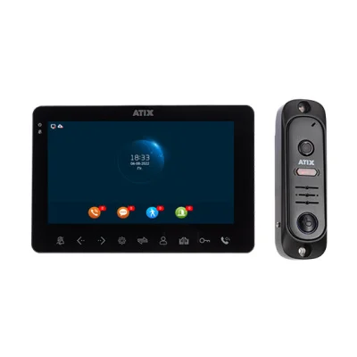 AT-I-K711C/T Black Комплект: видеодомофон СVBS и видеопанель СVBS