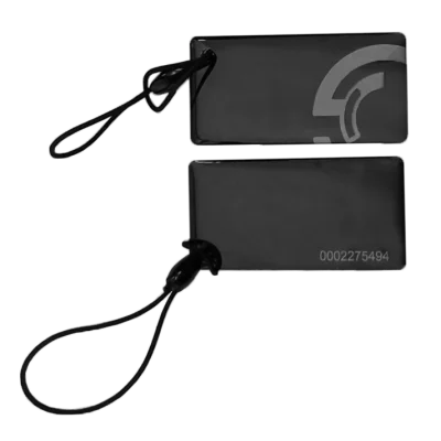 TS-IDKey Прямоугольный RFID-брелок формата Em-Marin c полиуритановым покрытием, цвет - чёрный.