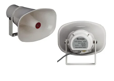 VOLTA HS-30T Рупорный громкоговоритель, 30 Вт/15 Вт. Частотный диапазон 400-8 000 Гц. Материал корпу