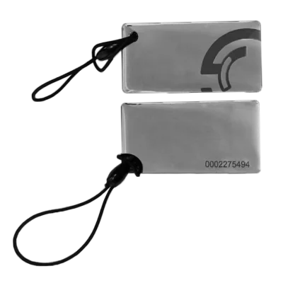 TS-IDKey Прямоугольный RFID-брелок формата Em-Marin c полиуритановым покрытием, цвет - серый.