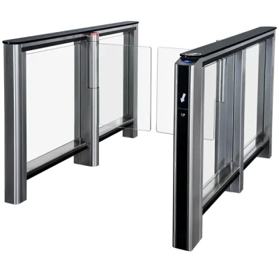 Скоростной проход PERCo ST-01 с распашными створками и встроенным сканером штрихкода