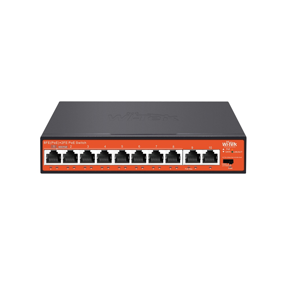 WI-PS210 (v4) Неуправляемый коммутатор 8 PoE портов