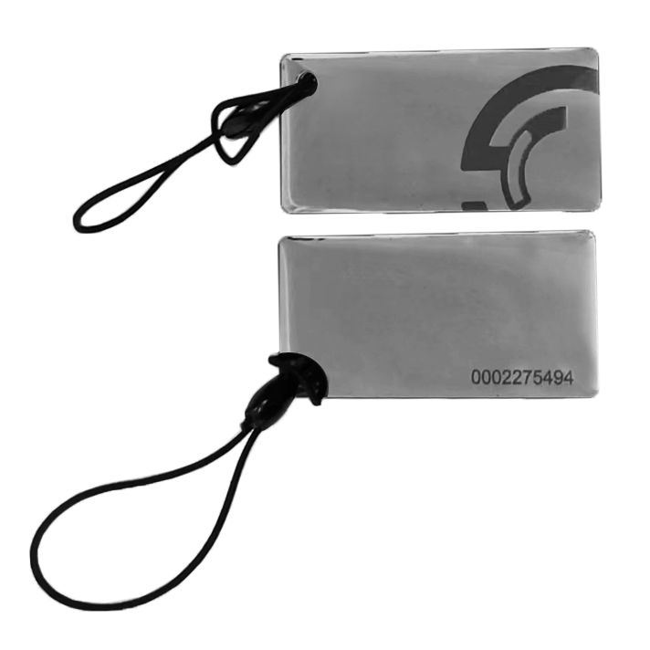 TS-IDKey Прямоугольный RFID-брелок формата Em-Marin c полиуритановым покрытием, цвет - серый. в наличии на складе в Ижевске