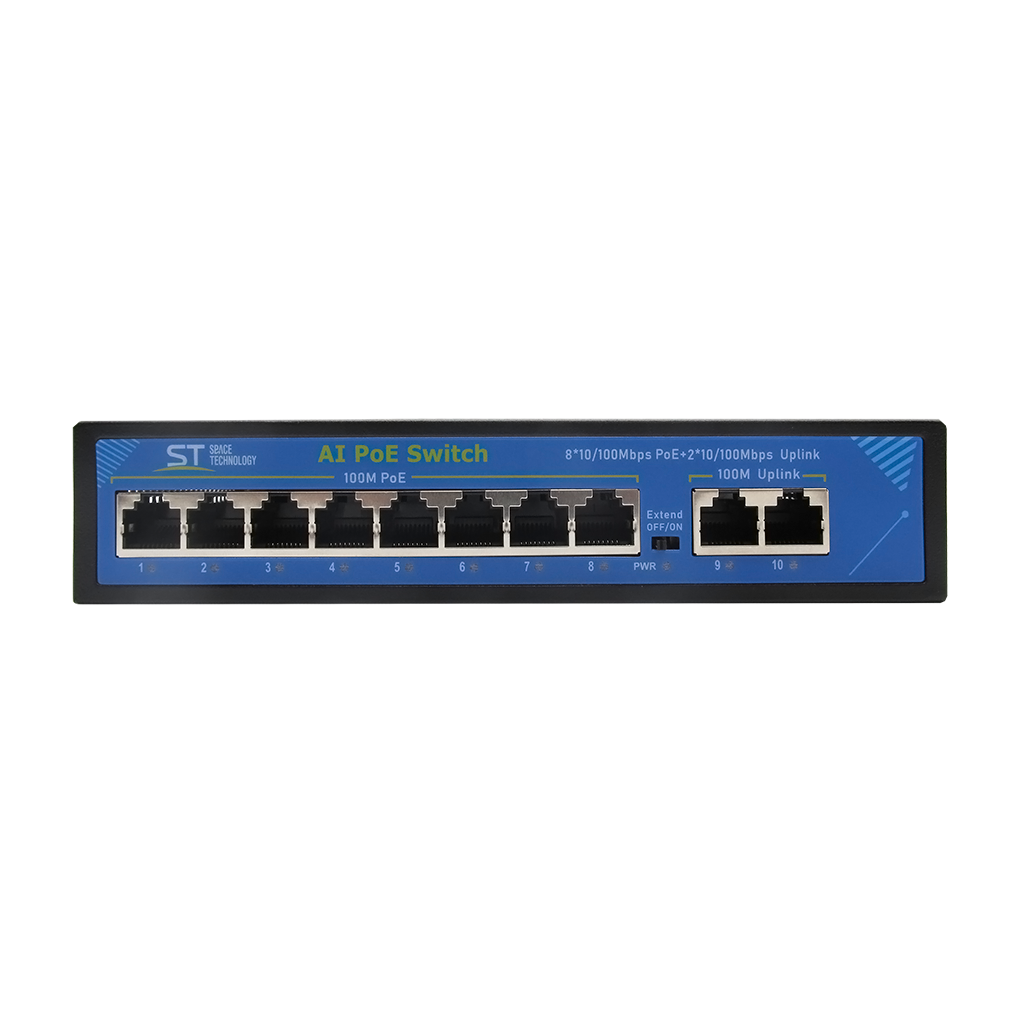 ST-S85POE (2M/120W/А) PRO (версия 4) Switch POE 8-ми портовый POE