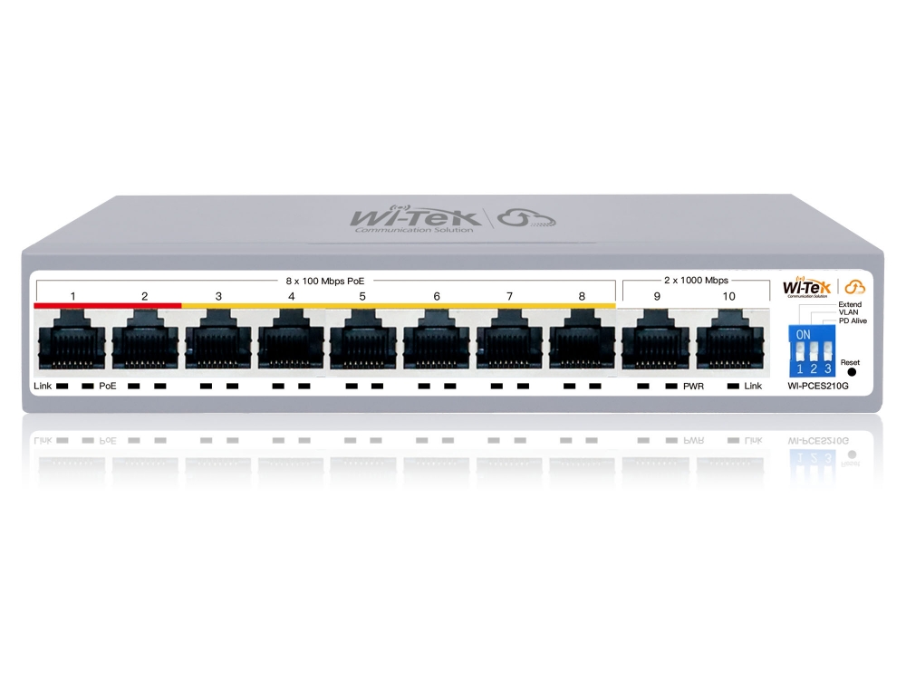 WI-PCES210G Настраиваемый PoE коммутатор