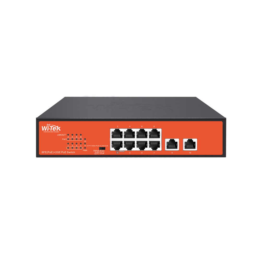 WI-PS210G v4 Неуправляемый коммутатор 8 PoE портов