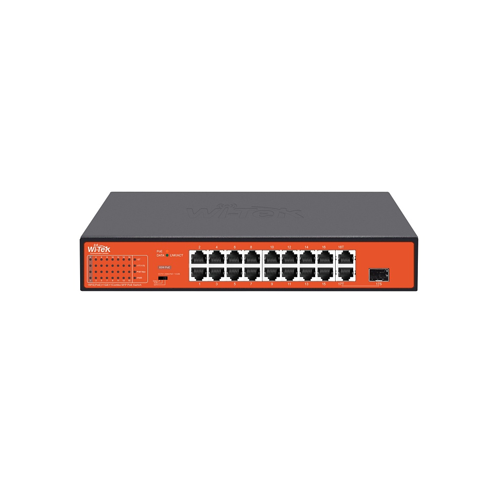 WI-PS518G v4 Неуправляемый коммутатор 16 PoE портов