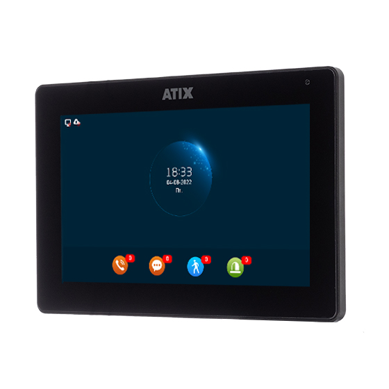 AT-I-M721F/IW Black Цветной WiFi домофон FHD с IPS сенсорным экраном 7 дюймов