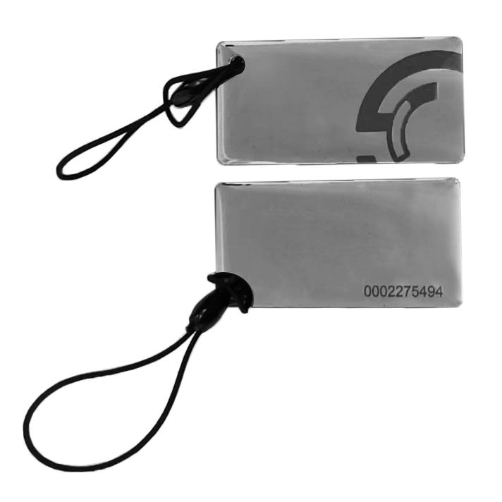 TS-IDKey Прямоугольный RFID-брелок формата Em-Marin c полиуритановым покрытием, цвет - серый. в наличии на складе в Ижевске