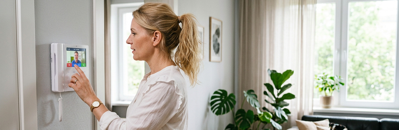 Установка видеодомофона в частный дом