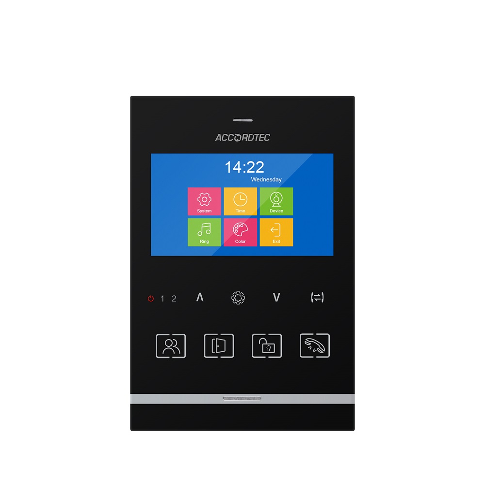 AT-VD434 BL Muon Монитор видеодомофона ACCORDTEC CVBS, 4,3", аналоговый