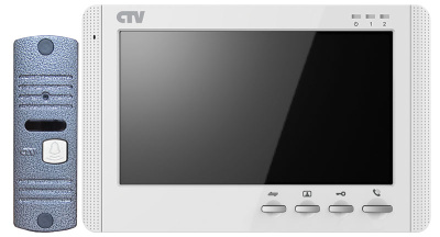 CTV-DP1704 MD W комплект видеодомофона монитор 7" 