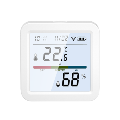 FX-WS1Monitor Умный WiFi автономный датчик температуры и влажности с дисплеем и встроенными часами