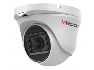 DS-T203A (2.8 mm) 2Мп уличная купольная HD-TVI камера с EXIR-подсветкой до 30м и встроенным микрофон фото в интернет магазине Защитные технологии