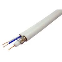 Кабель комбинированный 3C-2V+2x0.5 мм2 75 Ом, белый, 200 м